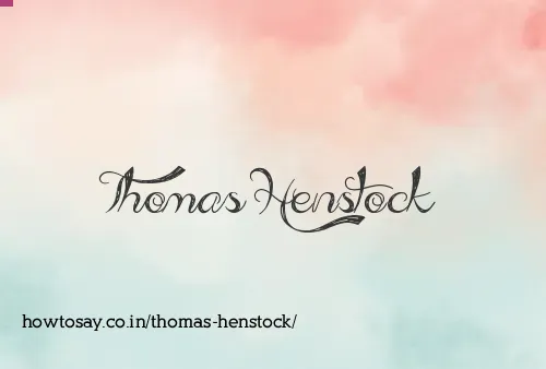 Thomas Henstock