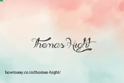 Thomas Hight