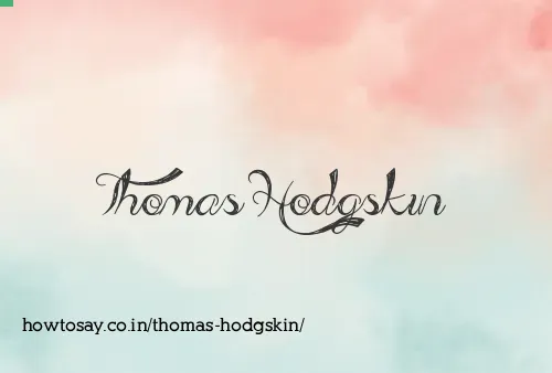 Thomas Hodgskin