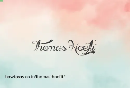 Thomas Hoefli