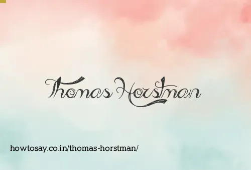 Thomas Horstman