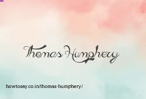 Thomas Humphery