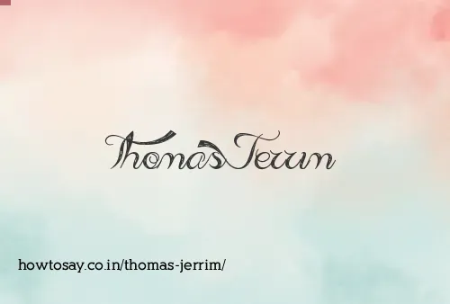 Thomas Jerrim