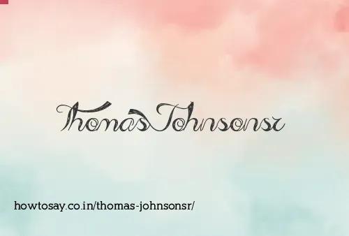 Thomas Johnsonsr