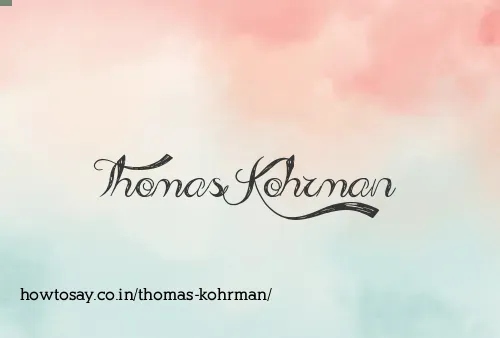 Thomas Kohrman