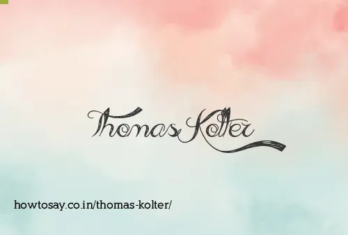 Thomas Kolter