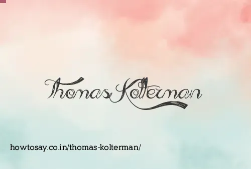 Thomas Kolterman