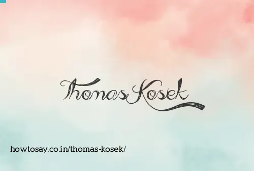 Thomas Kosek