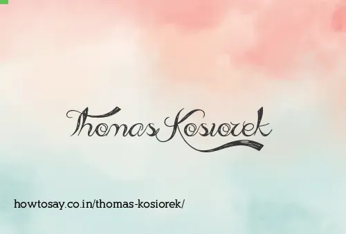 Thomas Kosiorek