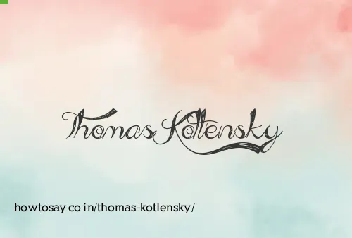 Thomas Kotlensky