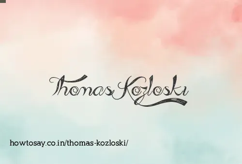 Thomas Kozloski