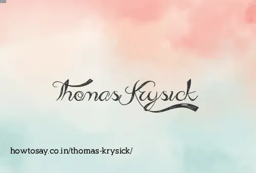 Thomas Krysick