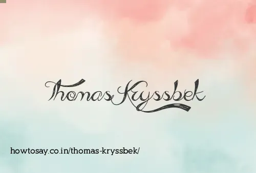 Thomas Kryssbek