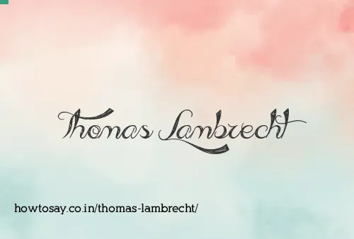 Thomas Lambrecht