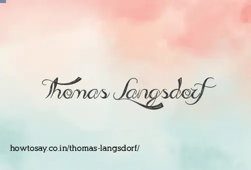 Thomas Langsdorf
