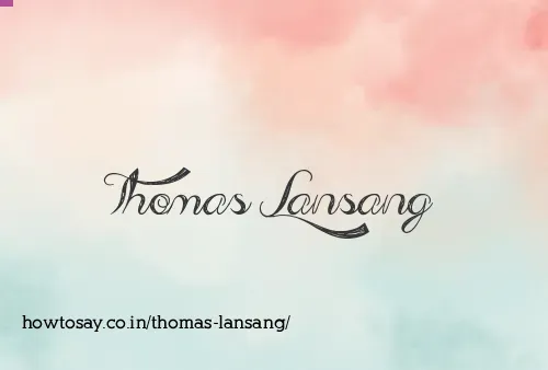 Thomas Lansang