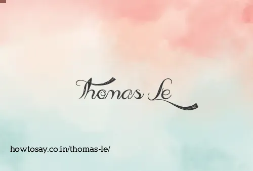 Thomas Le