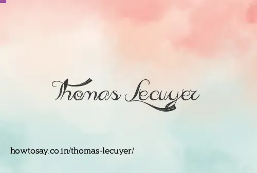 Thomas Lecuyer