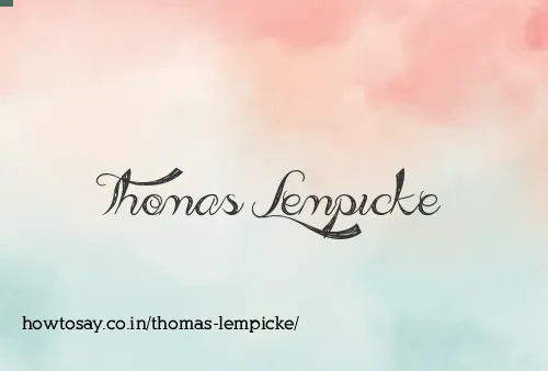 Thomas Lempicke