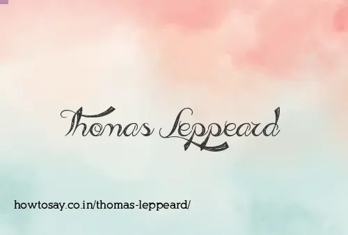 Thomas Leppeard