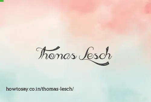 Thomas Lesch