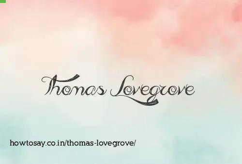 Thomas Lovegrove