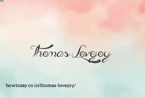 Thomas Lovejoy