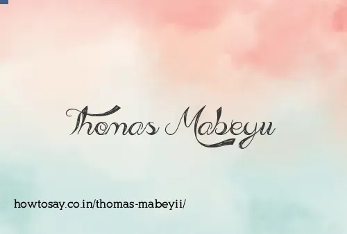 Thomas Mabeyii