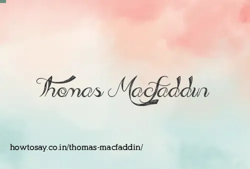 Thomas Macfaddin