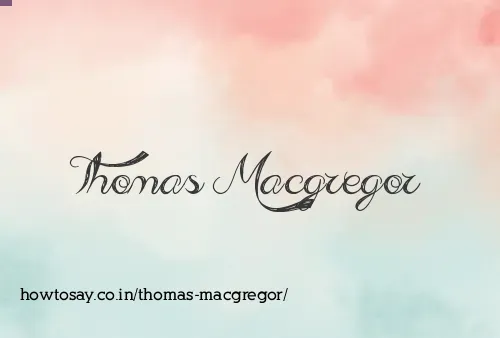 Thomas Macgregor