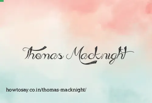 Thomas Macknight