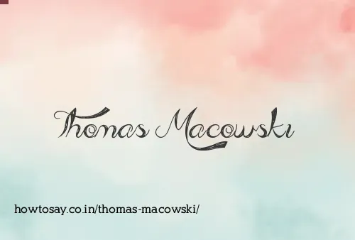 Thomas Macowski