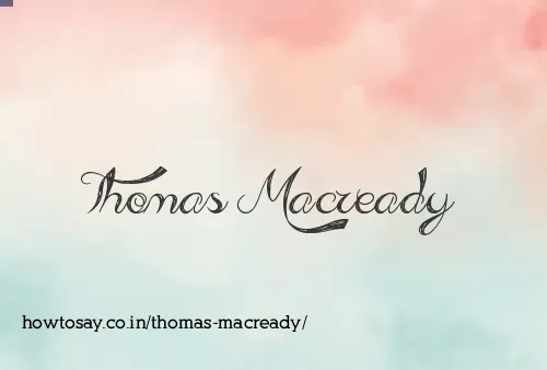 Thomas Macready