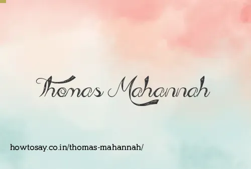Thomas Mahannah