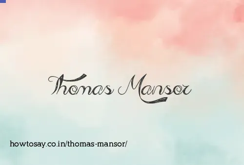 Thomas Mansor