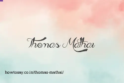 Thomas Mathai