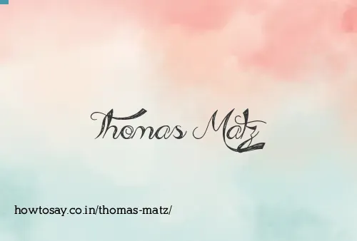 Thomas Matz