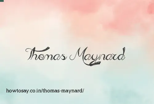 Thomas Maynard