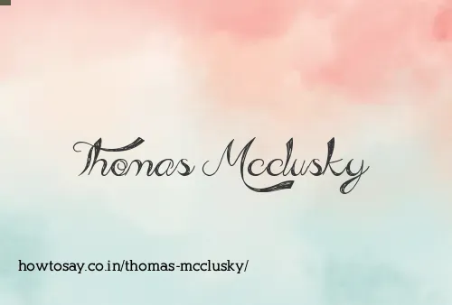 Thomas Mcclusky