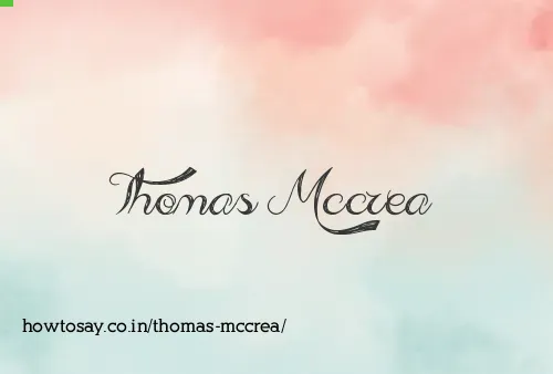 Thomas Mccrea