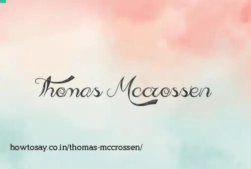 Thomas Mccrossen