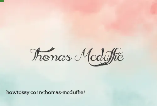 Thomas Mcduffie