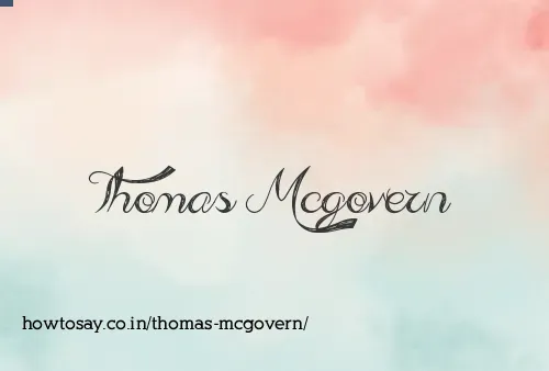Thomas Mcgovern
