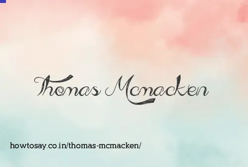 Thomas Mcmacken