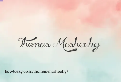 Thomas Mcsheehy