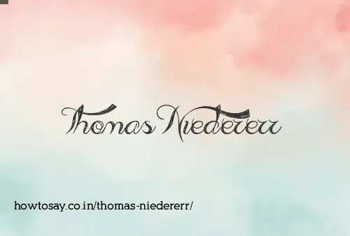 Thomas Niedererr
