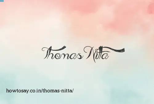 Thomas Nitta