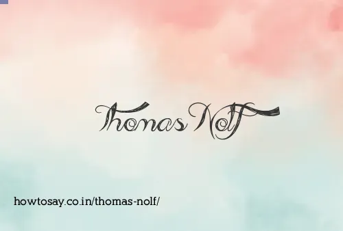 Thomas Nolf