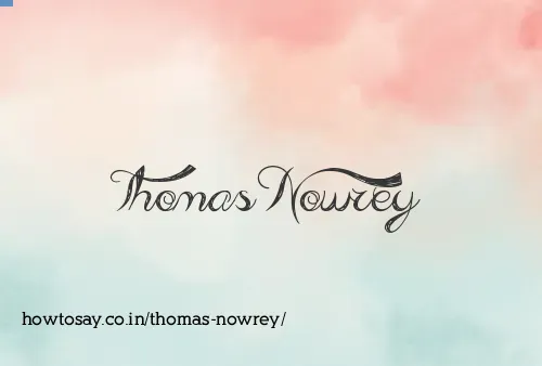 Thomas Nowrey