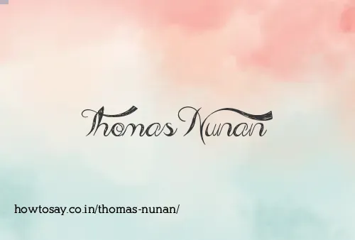 Thomas Nunan